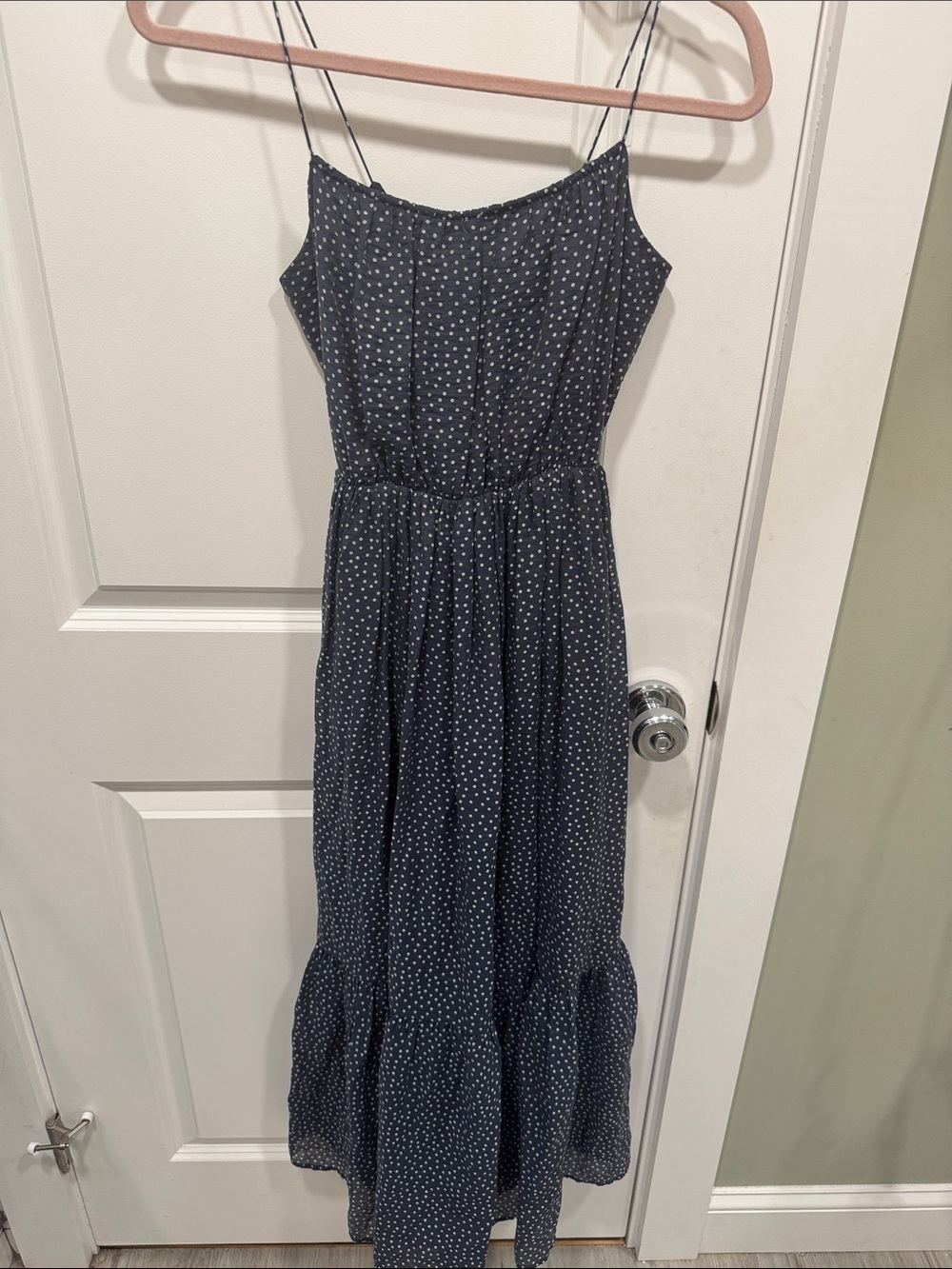 Abercrombie Navy Maxi Dress Size Small Petite